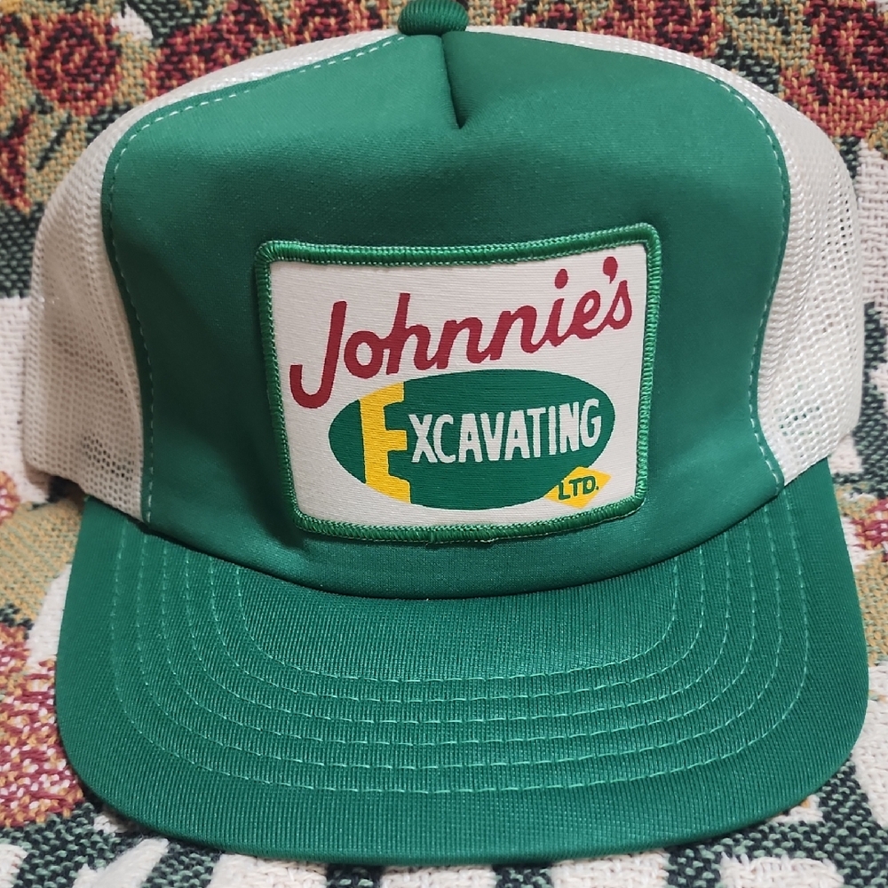 Johnnie's Excavating Green Trucker Hat